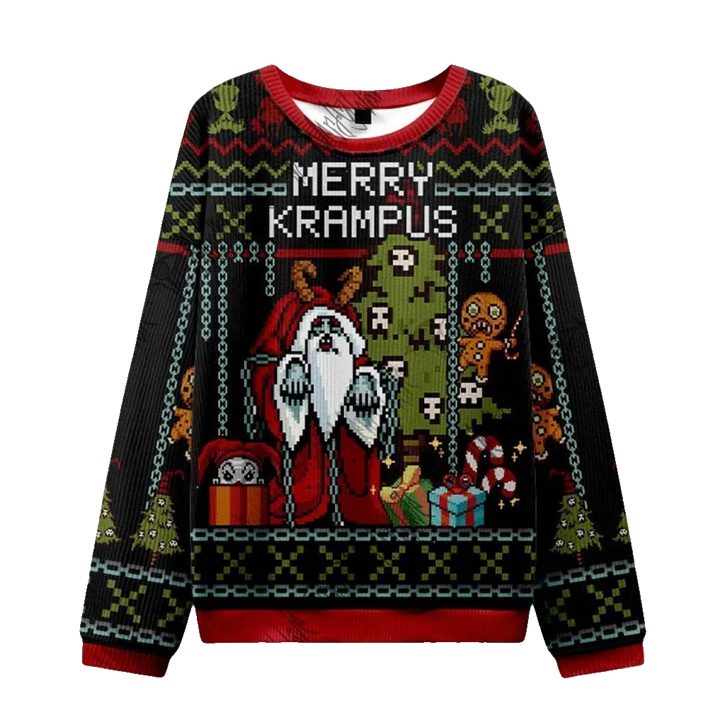 2026 Christmas Merry Krampus Ugly Christmas Sweater - Moonbestprint