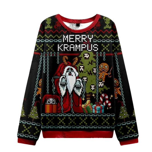 2026 Christmas Merry Krampus Ugly Christmas Sweater - Moonbestprint