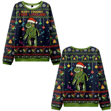 2026 Christmas Merry Frogmas from Loveland Ugly Christmas Sweater - Moonbestprint