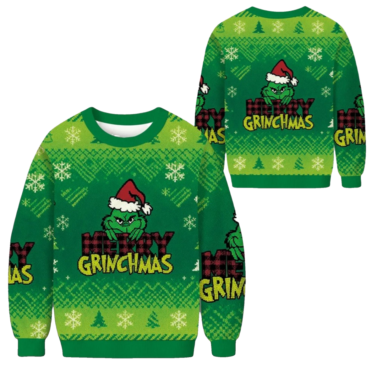 2026 Christmas Merry Grnchmas Ugly Sweater - Moonbestprint