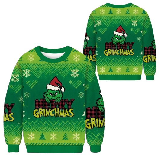 2026 Christmas Merry Grnchmas Ugly Sweater - Moonbestprint
