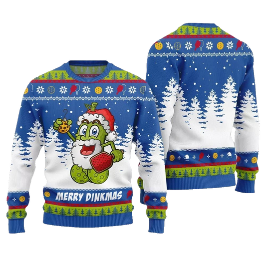 2026 Christmas Merry Dinkmas Pickleball Ugly Christmas Sweater - Moonbestprint