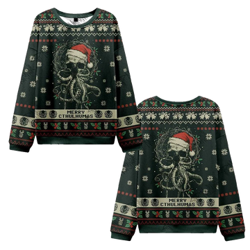 2026 Christmas Merry Cthulhumas Vintage Ugly Christmas Sweater - Moonbestprint