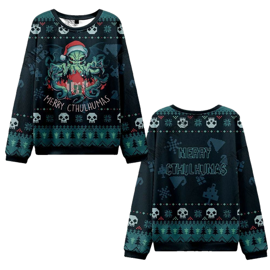 2026 Christmas Merry Cthulhumas Ugly Christmas Sweater - Moonbestprint