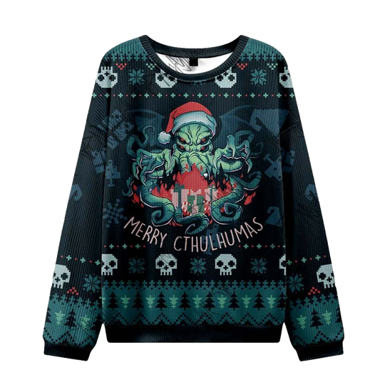 2026 Christmas Merry Cthulhumas Ugly Christmas Sweater - Moonbestprint