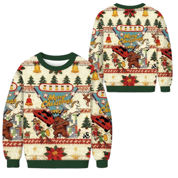 2026 Christmas Merry Christmas 1990 Ugly Sweater - Moonbestprint