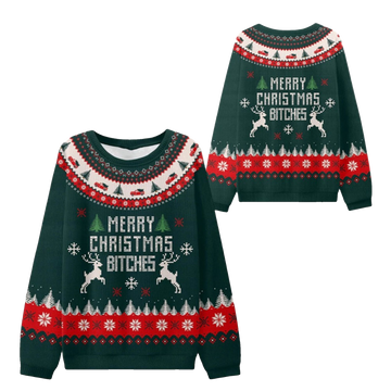 2026 Christmas Merry Christmas Bitches Ugly Sweater - Moonbestprint
