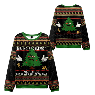 2026 Christmas Me No Problemo Ugly Sweater - Moonbestprint