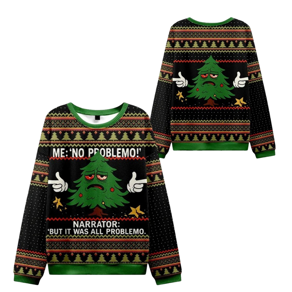 2026 Christmas Me No Problemo Ugly Sweater - Moonbestprint