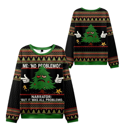 2026 Christmas Me No Problemo Ugly Sweater - Moonbestprint