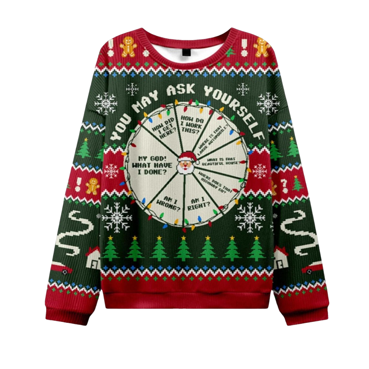 2026 Christmas May Ask Yourself Ugly Sweater - Moonbestprint