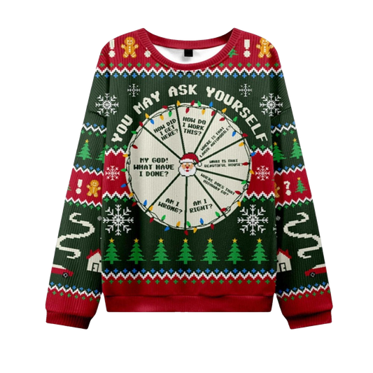 2026 Christmas May Ask Yourself Ugly Sweater - Moonbestprint