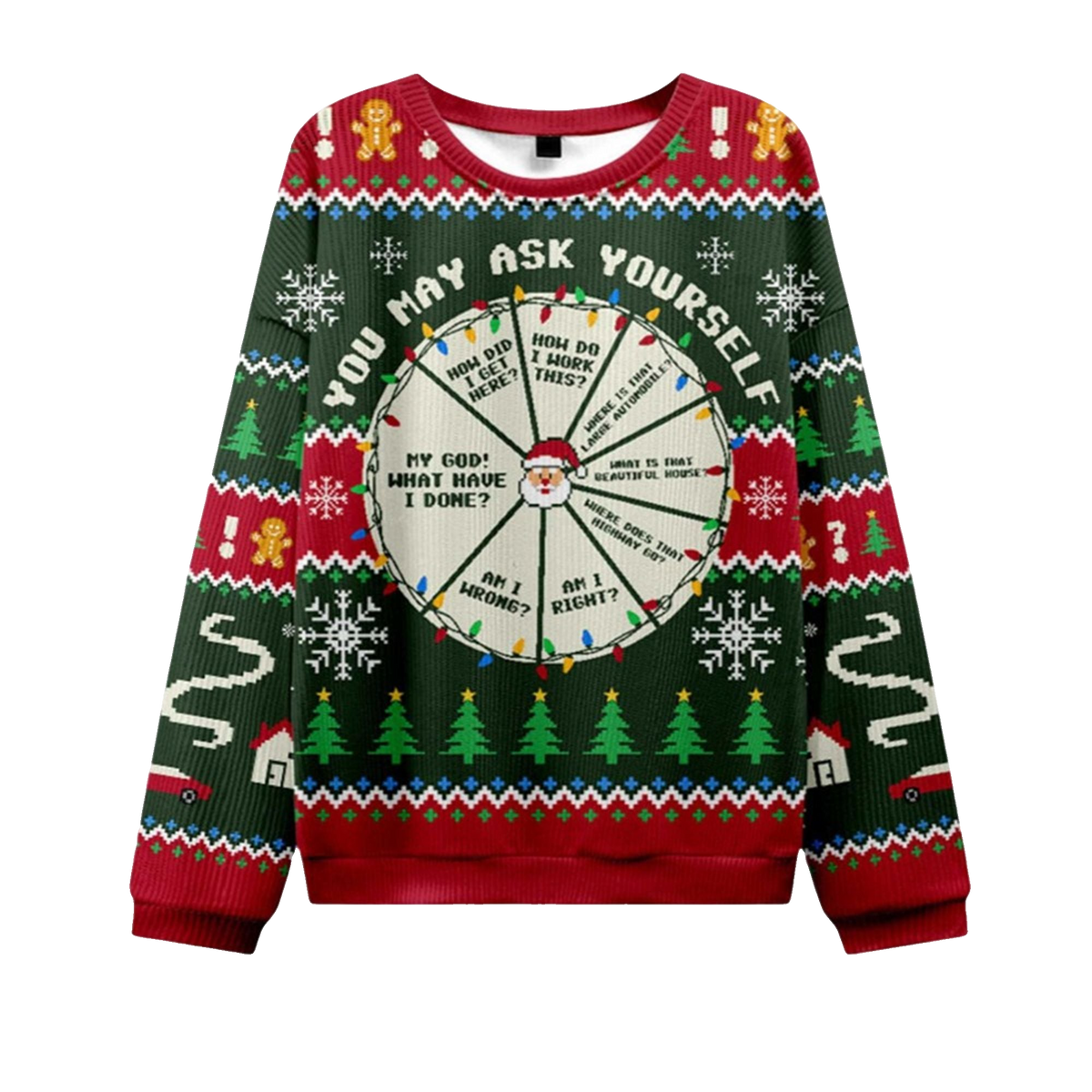 2026 Christmas May Ask Yourself Ugly Sweater - Moonbestprint