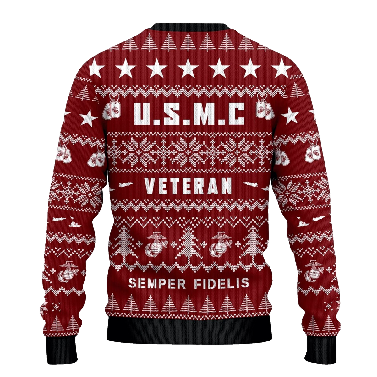 2026 Christmas Marine Corps Semper Fidelis Ugly Sweater - Moonbestprint