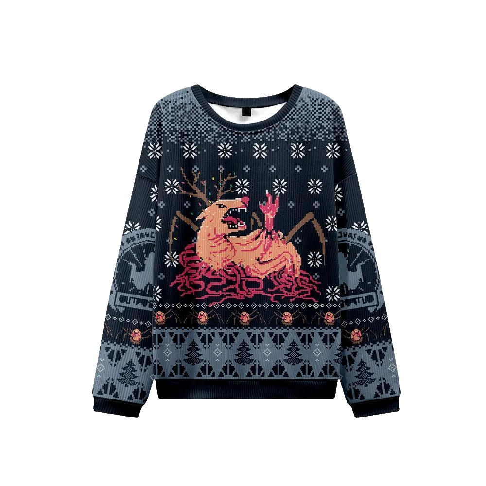 2026 Christmas Man is The Warmest Place to Hide Ugly Christmas Sweater - Moonbestprint