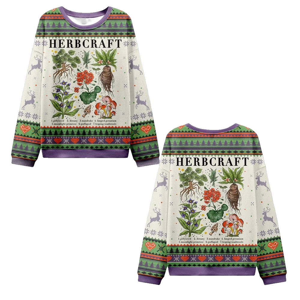 2026 Christmas Magical Herbcraft Ugly Christmas Sweater - Moonbestprint