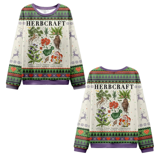 2026 Christmas Magical Herbcraft Ugly Christmas Sweater - Moonbestprint
