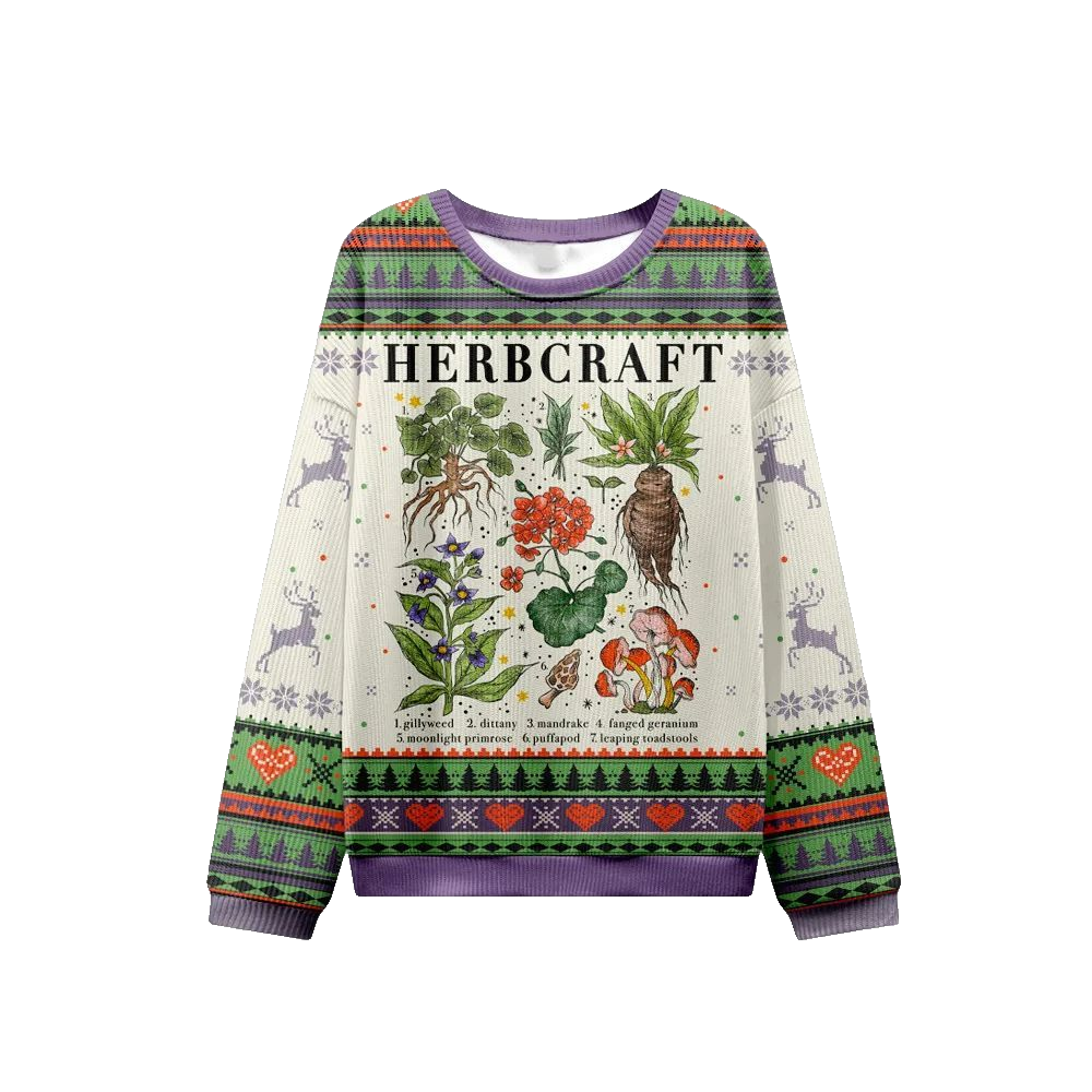 2026 Christmas Magical Herbcraft Ugly Christmas Sweater - Moonbestprint