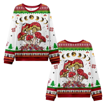 2026 Christmas Magic Mushroom Ugly Christmas Sweater - Moonbestprint