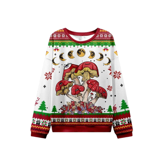 2026 Christmas Magic Mushroom Ugly Christmas Sweater - Moonbestprint
