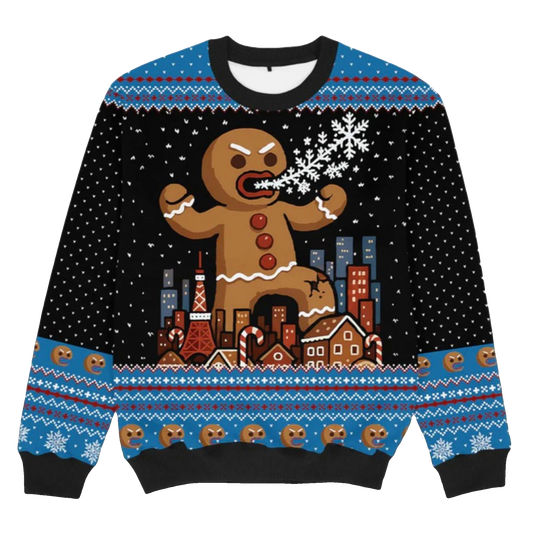 2026 Christmas Mad Gingerbread Ugly Sweater - Moonbestprint