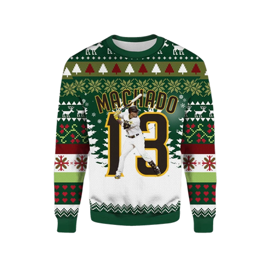 2026 Christmas Machado Padres Ugly Sweater - Moonbestprint
