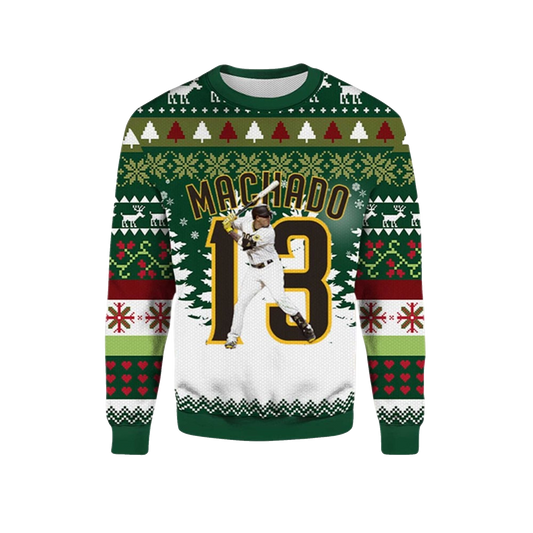 2026 Christmas Machado Padres Ugly Sweater - Moonbestprint