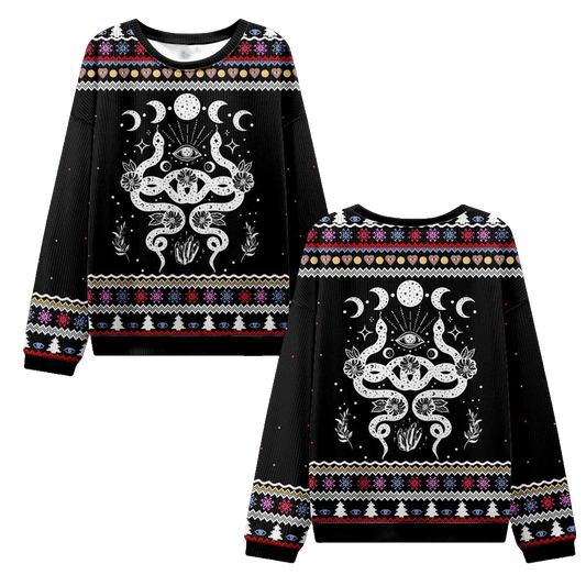 2026 Christmas Lunar Serpent Alchemy Ugly Christmas Sweater - Moonbestprint