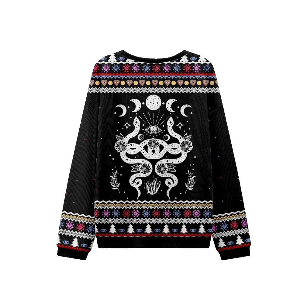 2026 Christmas Lunar Serpent Alchemy Ugly Christmas Sweater - Moonbestprint