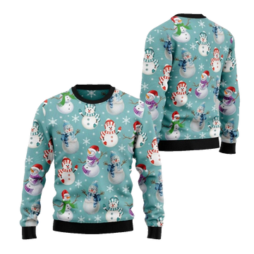 2026 Christmas Love Snowman Ugly Christmas Sweater - Moonbestprint