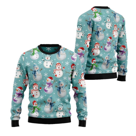 2026 Christmas Love Snowman Ugly Christmas Sweater - Moonbestprint