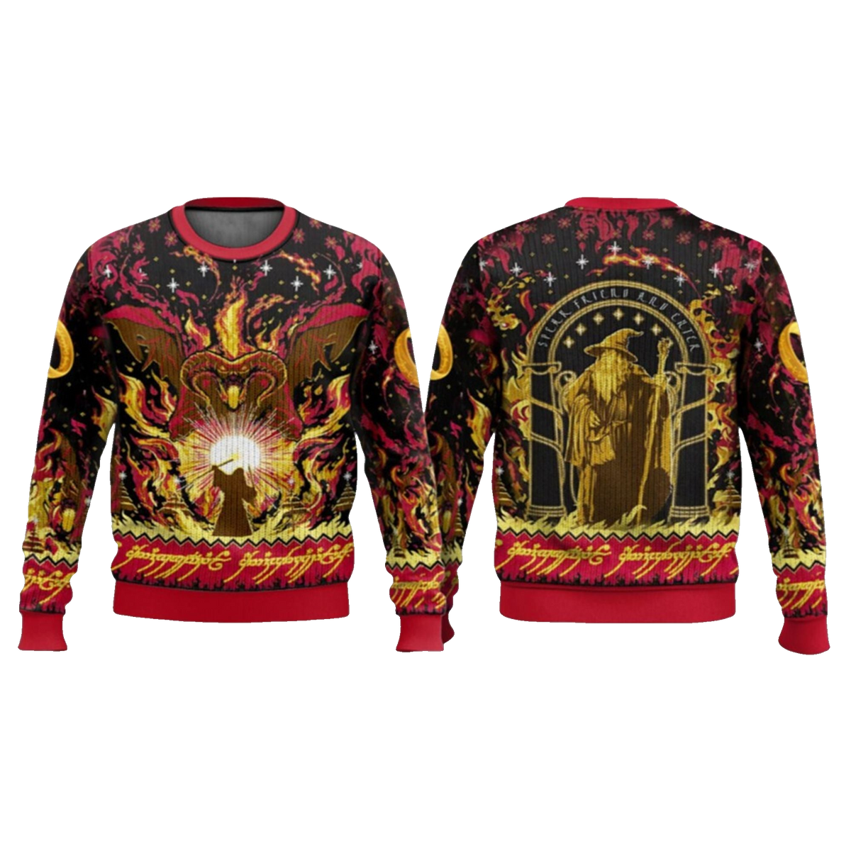 2026 Christmas Lord Of The Ring Balrog Ugly Sweater - Moonbestprint