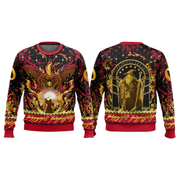 2026 Christmas Lord Of The Ring Balrog Ugly Sweater - Moonbestprint