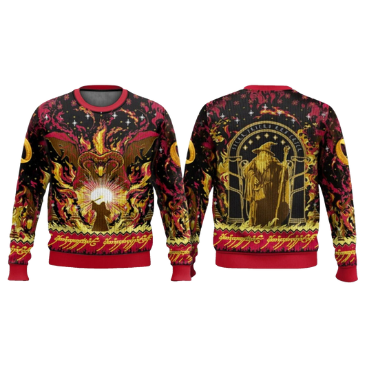 2026 Christmas Lord Of The Ring Balrog Ugly Sweater - Moonbestprint