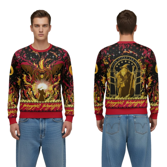 2026 Christmas Lord Of The Ring Balrog Ugly Sweater - Moonbestprint