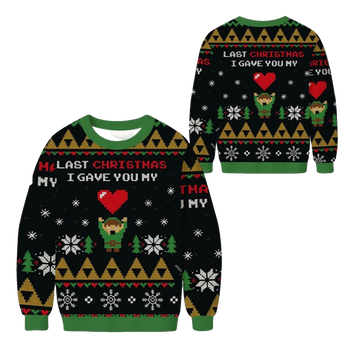 2026 Christmas Link To My Heart Zelda Ugly Sweater - Moonbestprint