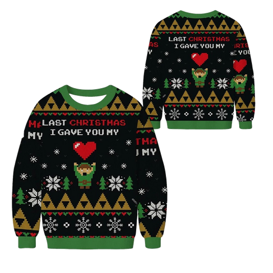 2026 Christmas Link To My Heart Zelda Ugly Sweater - Moonbestprint