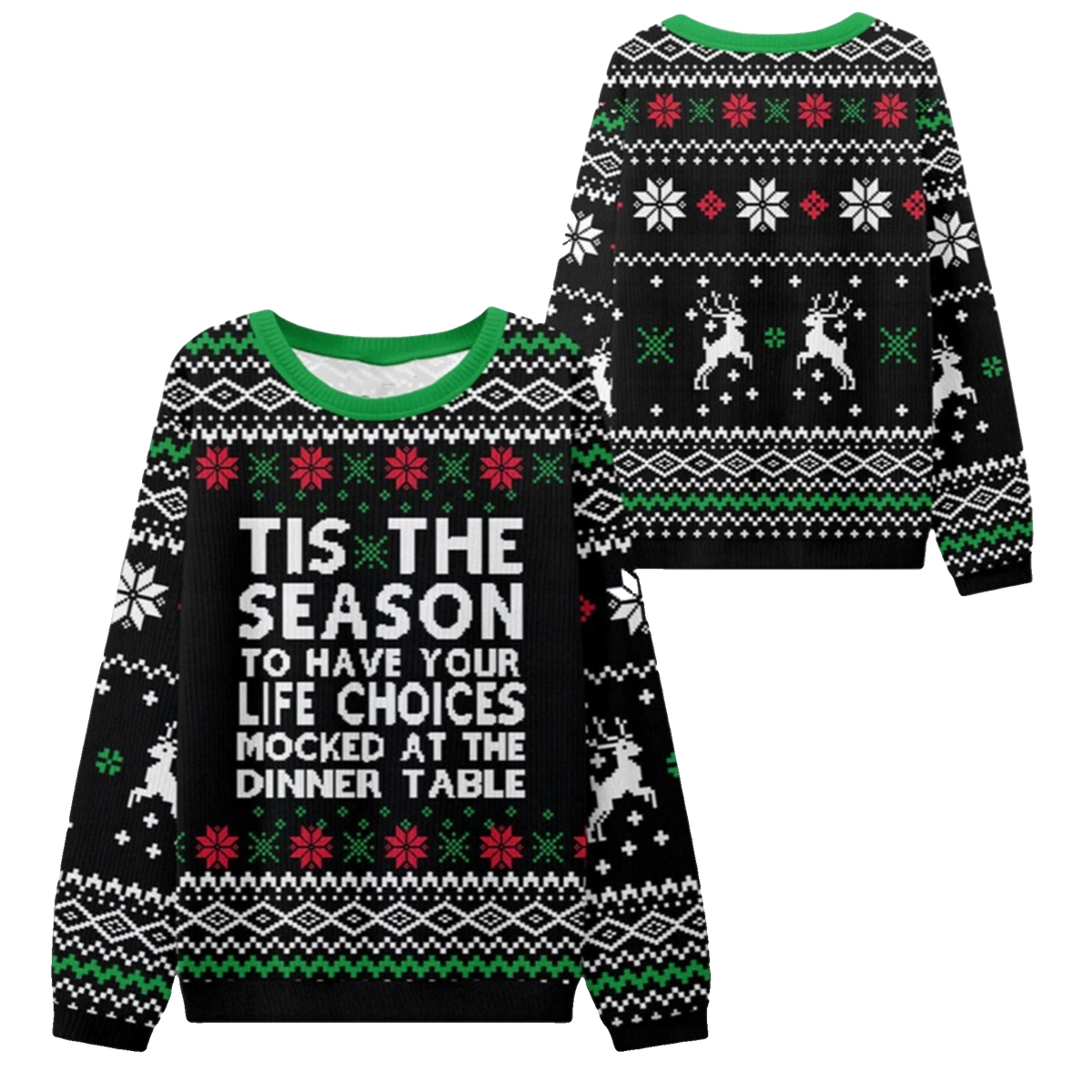 2026 Christmas Life Choices Mocked Ugly Sweater - Moonbestprint