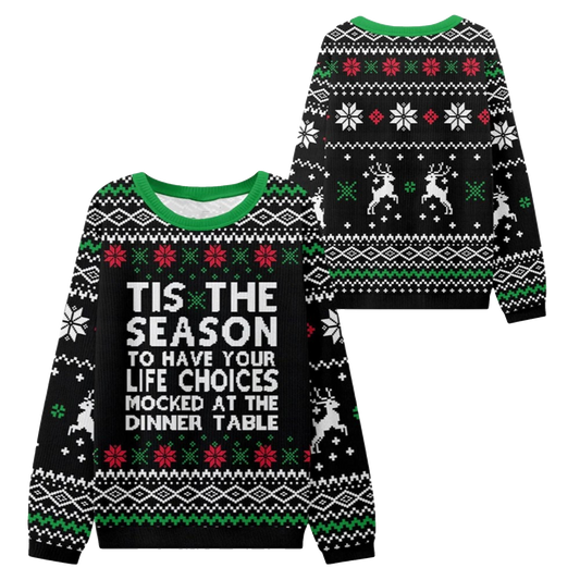 2026 Christmas Life Choices Mocked Ugly Sweater - Moonbestprint