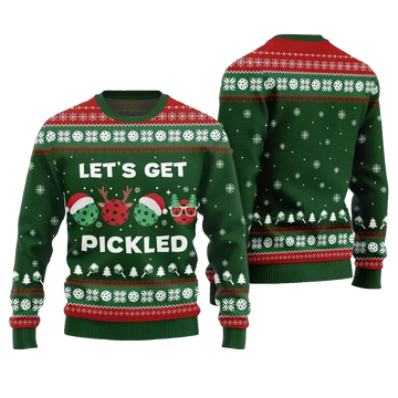 2026 Christmas Let's Get Pickled Ugly Sweater - Moonbestprint