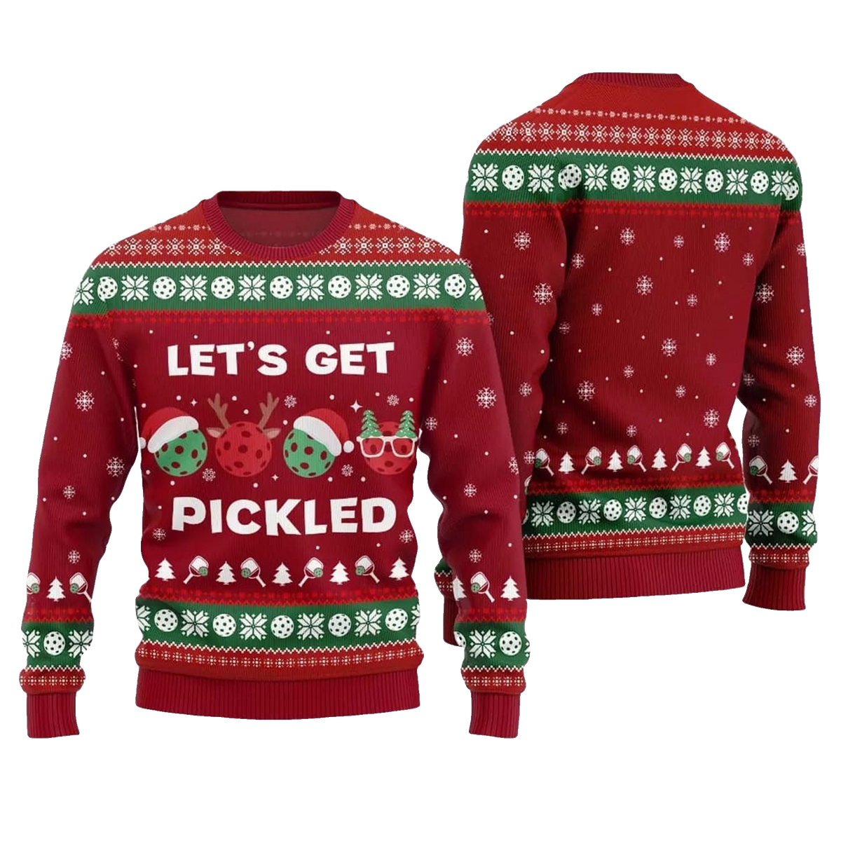 2026 Christmas Let's Get Pickled Ugly Sweater - Moonbestprint