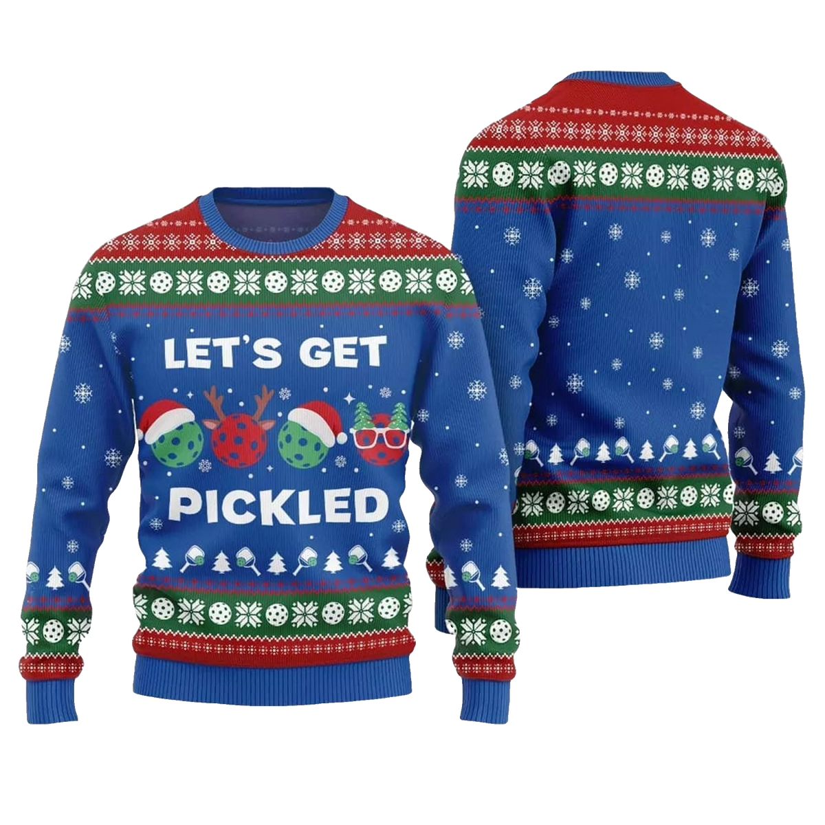 2026 Christmas Let's Get Pickled Ugly Sweater - Moonbestprint