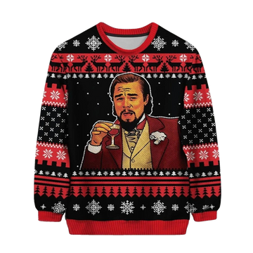 2026 Christmas Leonardo DiCaprio Meme Ugly Christmas Sweater - Moonbestprint