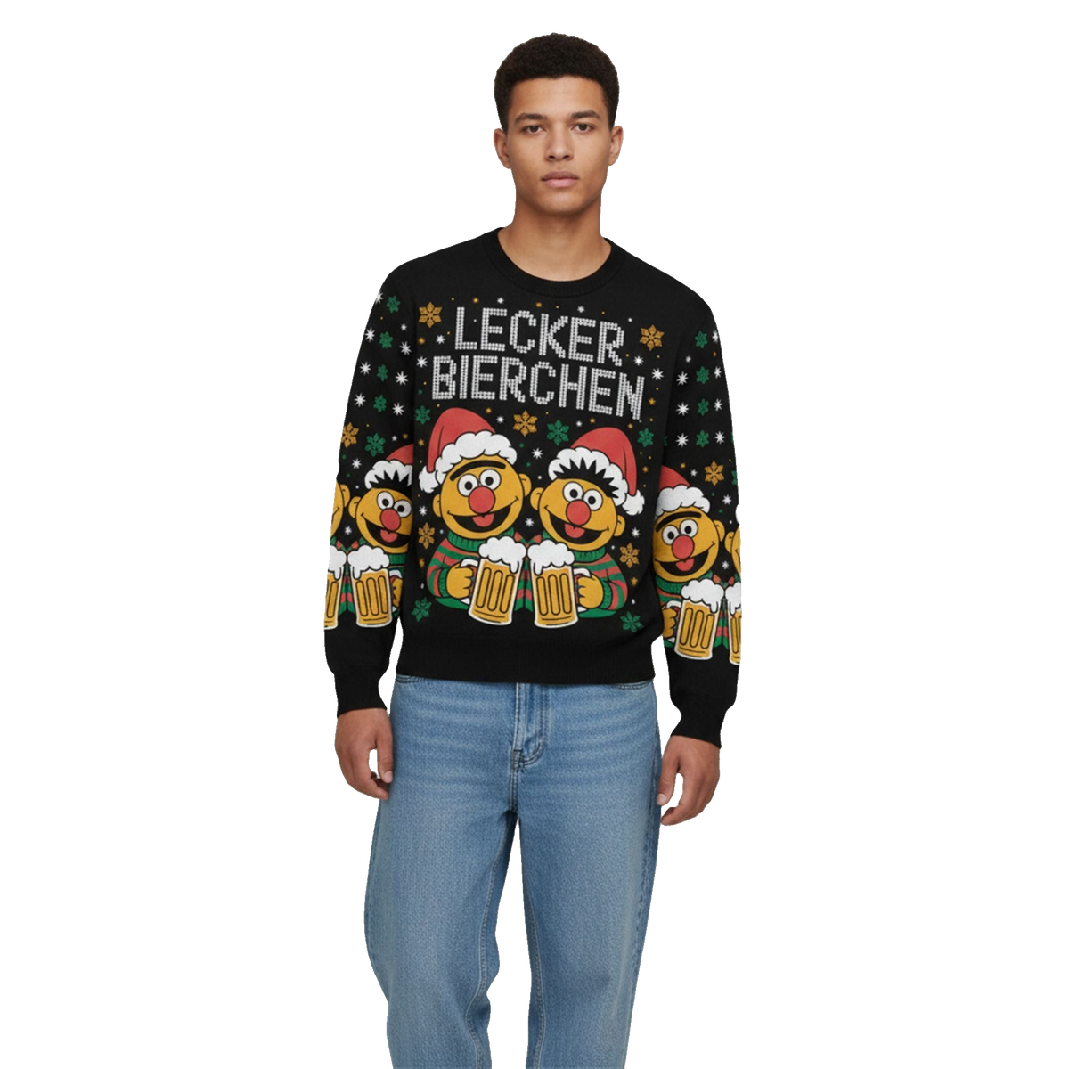 2026 Christmas Lecker Bierchen Ugly Sweater - Moonbestprint