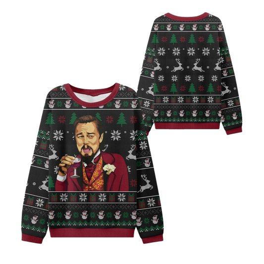 2026 Christmas Laughing Meme Toast Ugly Sweater - Moonbestprint