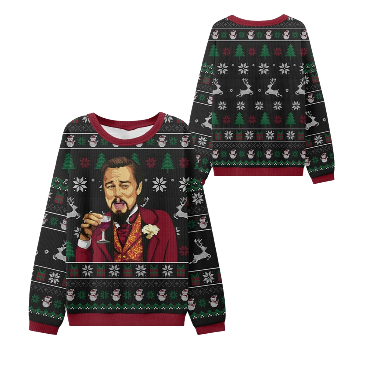 2026 Christmas Laughing Meme Toast Ugly Sweater - Moonbestprint
