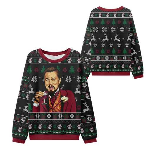 2026 Christmas Laughing Meme Toast Ugly Sweater - Moonbestprint