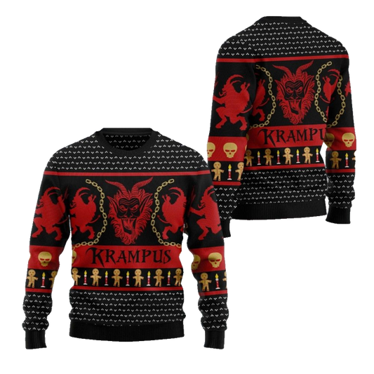 2026 Christmas Krampus Ugly Christmas Sweater - Moonbestprint