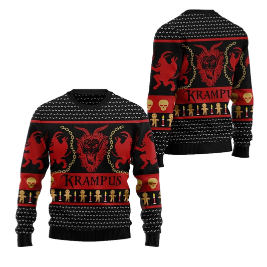 2026 Christmas Krampus Ugly Christmas Sweater - Moonbestprint