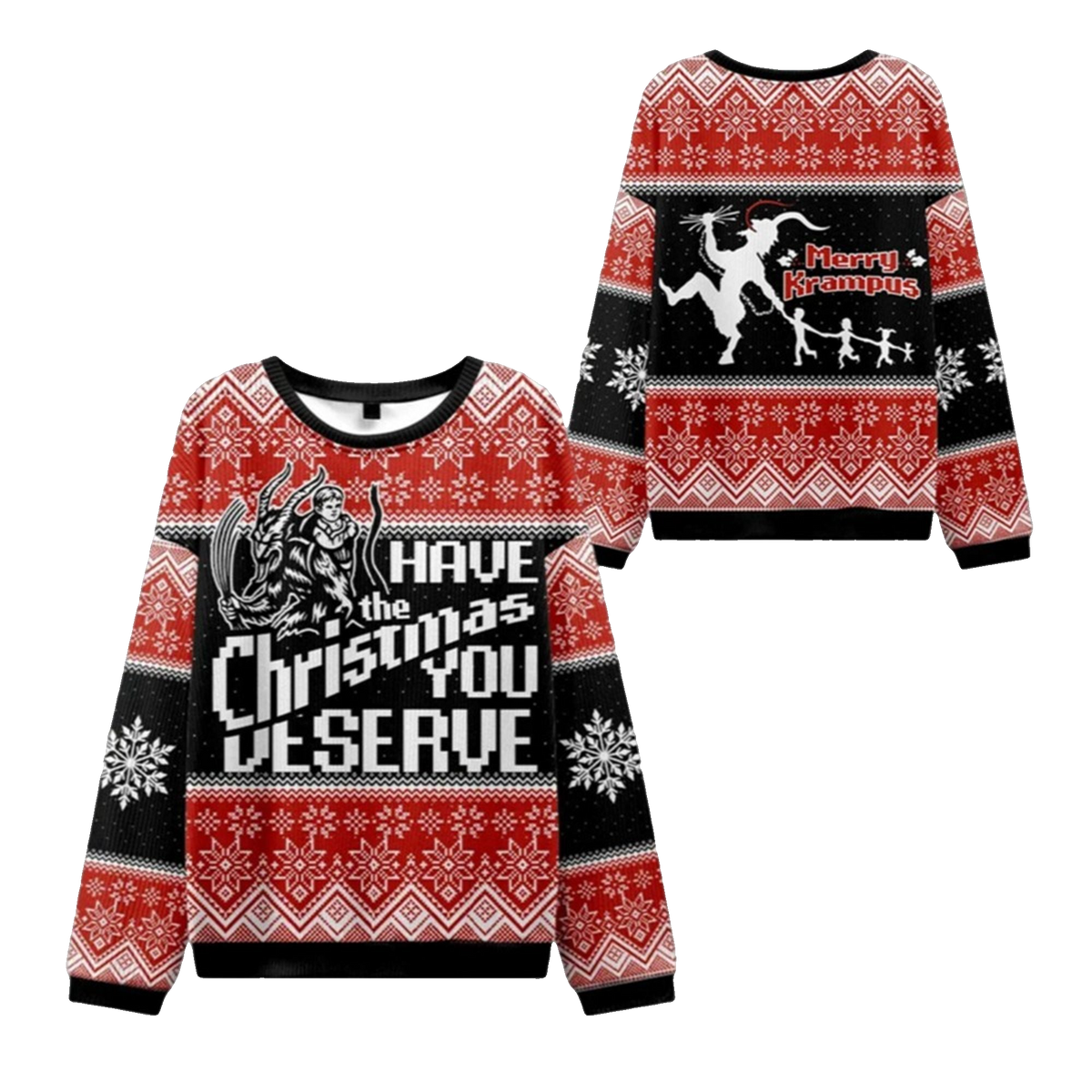 2026 Christmas Krampus Takes Children Ugly Sweater - Moonbestprint